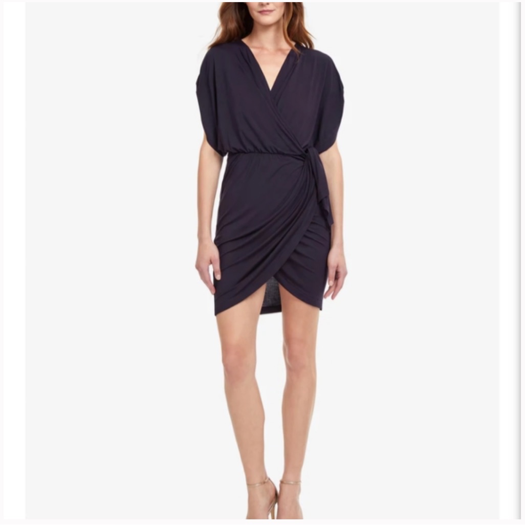 Gottex Moontini Beach Dress/Cover Up Elegant Black Wrap Dress